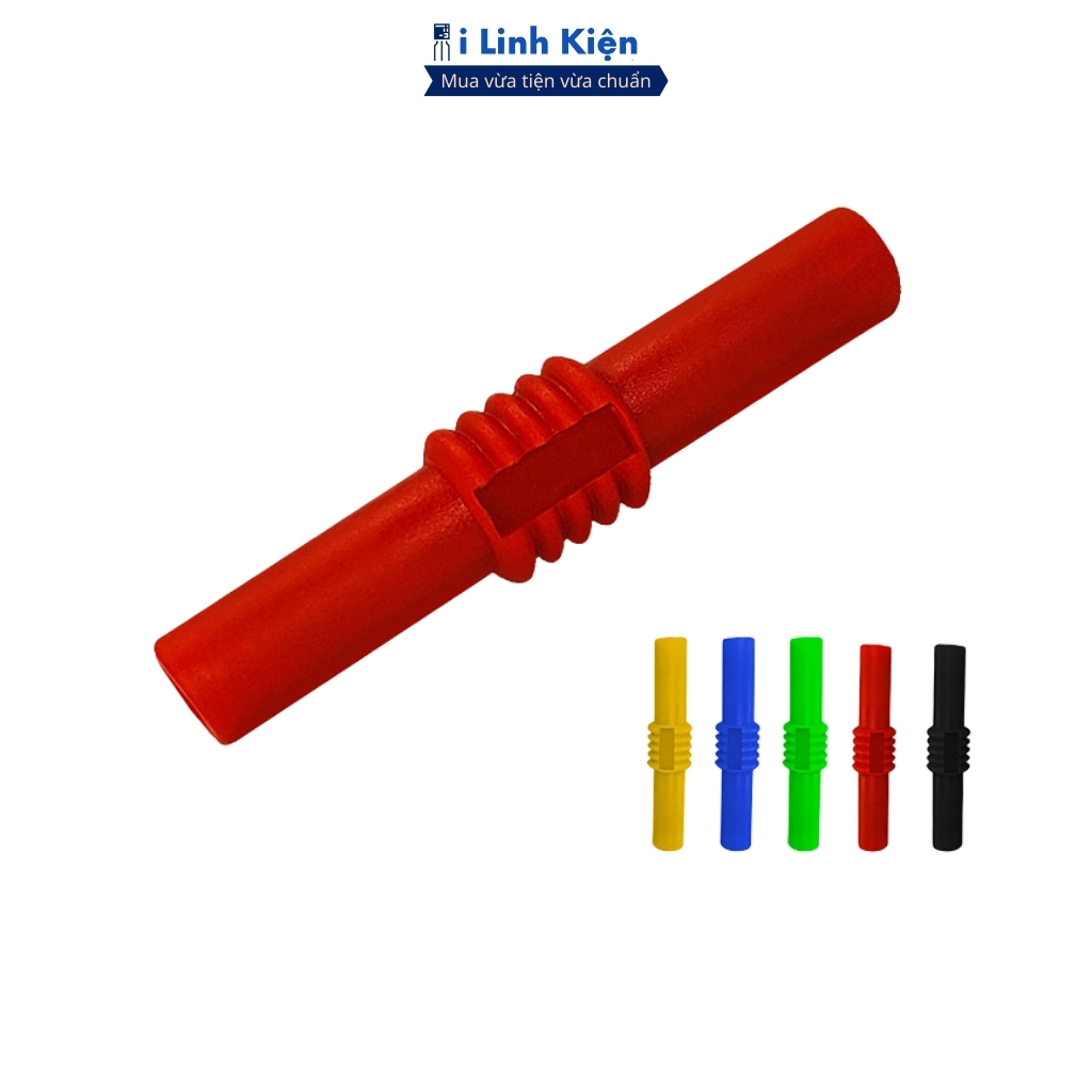 Jack cắm chuối cái cái 4mm chất liệu nhựa PVC đầu nối đồng cái siêu bền ILinhkien