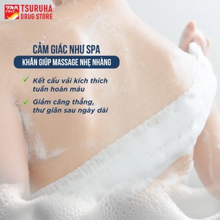 Khăn Tắm Chà Lưng Tạo Bọt Tẩy Tế Bào Chết Kiểu Nhật Làm Sạch Lưng Dễ Dàng KURASHI RHYTHM