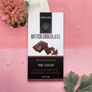 Socola Thanh Đen 72% Cacao 100g Bitter Socola Belcholat Đậm Vị Cacao Quà Tặng Chocolate Cao Cấp L2