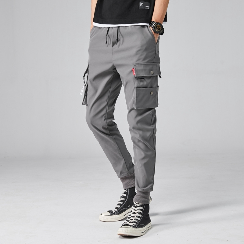 QUẦN KAKI JOGGER TÚI HỘP BO CHÂN NAM NỮ DÀI MÀU ĐEN XÁM mềm mịn, phong cách đường phố k1