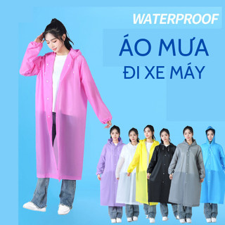 Áo Mưa 1 Người, Áo Mưa Măng Tô Đi Xe Máy Chất Liệu Eva Siêu Nhẹ Siêu Bền Chống Thấm Nước 88507