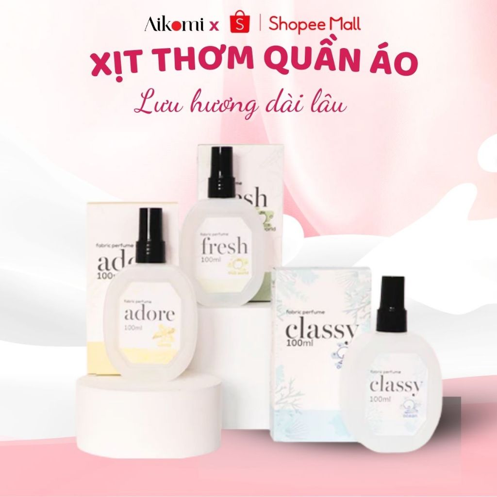 Ảnh Xịt thơm quần áo Lovenose 100ml chiết xuất tinh dầu thiên nhiên thơm mát khử mùi hôi, chai xịt thơm tủ quần áo 1