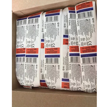 bơm kim tiêm insulin syringe bd ultra-fine ( bơm, xi lanh, kim chích tiểu đường ) usa mỹ 0.5ml 0.25mm (31G) x 6mm