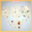 Set 5 Khăn yếm tam giác , khăn sữa quàng cổ vải xô muslin 4 lớp thấm hút tốt cho bé sơ sinh