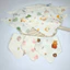Set 5 Khăn yếm tam giác , khăn sữa quàng cổ vải xô muslin 4 lớp thấm hút tốt cho bé sơ sinh