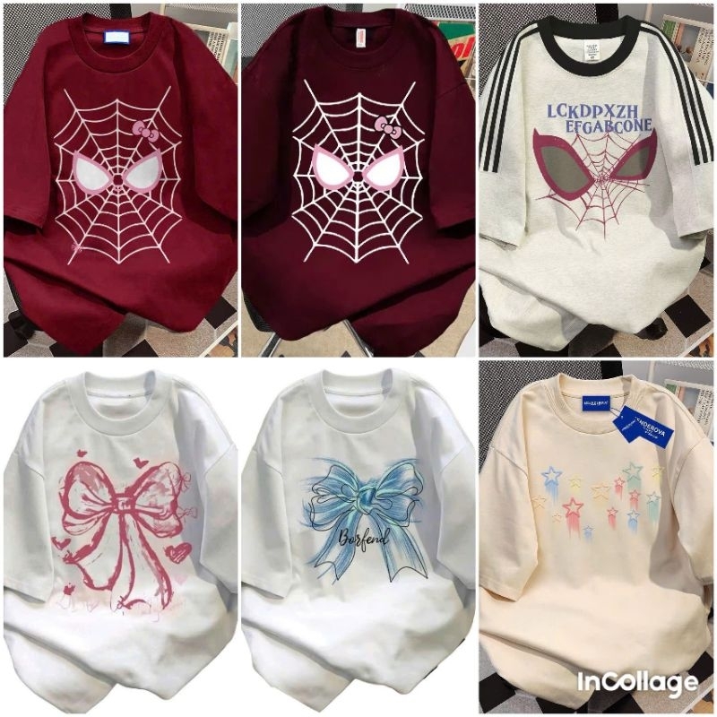 Tổng hợp các mẫu áo phông form rộng tay lỡ unisex nam nữ
