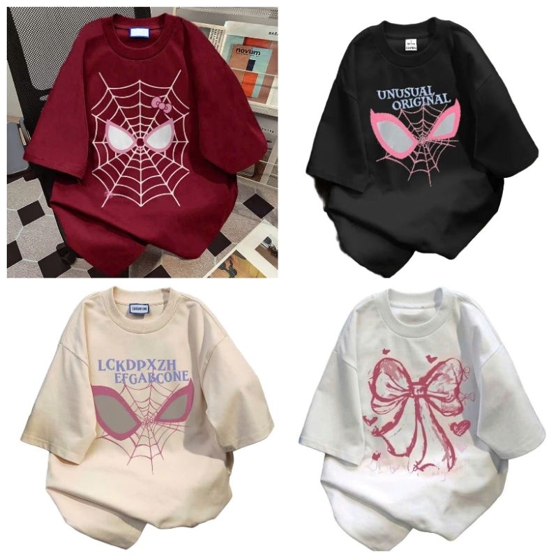 Tổng hợp các mẫu áo phông form rộng tay lỡ unisex nam nữ