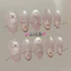 Nail Box Thiết Kế Mắt Mèo Ánh Trăng Hồng Nhạt Baby Nơ Dễ Thương, Xinh, Chụp Kỉ Yếu M158