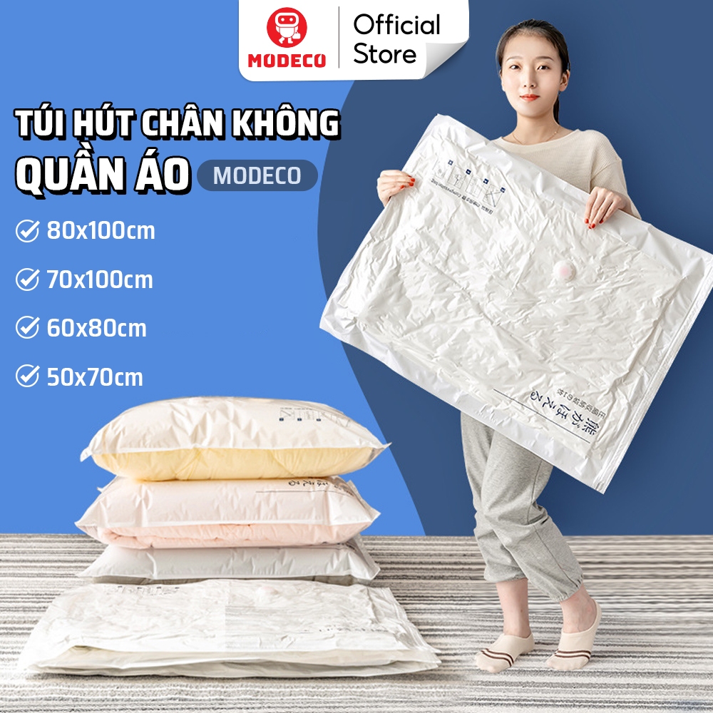 Túi Hút Chân Không Đựng Quần Áo, Chăn Gối Modeco. Giúp Tiết Kiệm Không Gian, Tránh Ẩm Mốc Và Bụi Bẩn