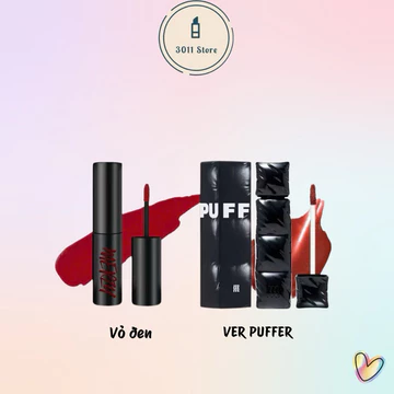 [VER PUFFER - Bản Vỏ Phao] Son Kem Lì Merzy The First Velvet Tint V6 Classic vỏ đen