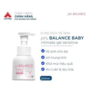 Bọt vệ sinh cho bé pH Balance Baby Intimate Gel dịu nhẹ, ngừa hăm tã, tăng cường hệ vi sinh vùng kín