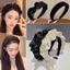 Băng đô cài tóc dễ thương bờm cute phụ kiện cho cô dâu lụa nhún satin AAA iLita mặc áo dài nữ đẹp Hàn Quốc hottrend 2024