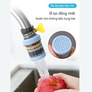 ĐẦU VÒI LỌC NƯỚC TRỰC TIẾP 6 LỚP CARBON - Đầu Lọc Nước Thế Hệ Mới Gắn Vòi,Vòi Lọc 6 Tầng Loại Bỏ Cặn Bẩn Hiệu Quả