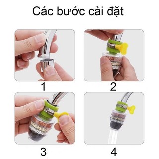 ĐẦU VÒI LỌC NƯỚC TRỰC TIẾP 6 LỚP CARBON - Đầu Lọc Nước Thế Hệ Mới Gắn Vòi,Vòi Lọc 6 Tầng Loại Bỏ Cặn Bẩn Hiệu Quả