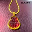 Dây + Mặt dây chuyền hình phật di lạc cười đá đỏ may mắn - Trang sức KAMY
