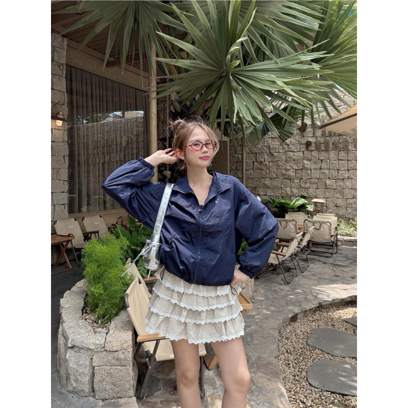 [RÁCH STORE] Áo Bomber Dù - 9853 - Thêu Chữ a | Shopee Việt Nam