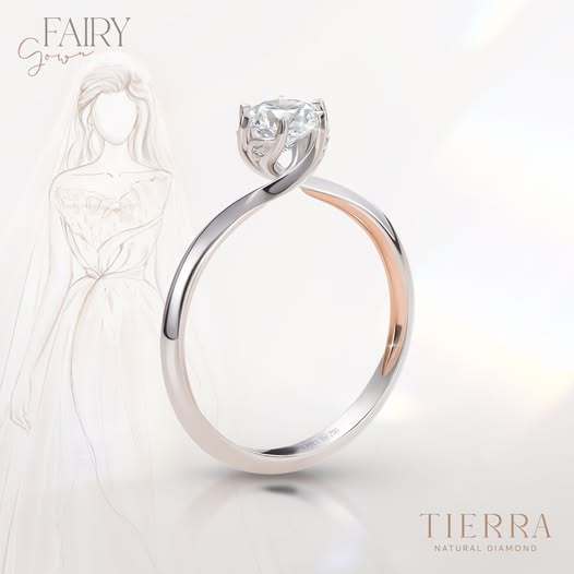 [CHAT TRƯỚC KHI ĐẶT] Nhẫn Cầu Hôn Tierra NCH1426 Vàng 14K 18K Lấy Cảm Hứng Từ Chất Liệu Ren Ưa Chuộng Trong Váy Cưới