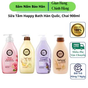 Sữa Tắm Happy Bath Hàn Quốc, Chai 900ml, Giúp Da Của Bạn Luôn Sáng Hồng