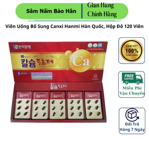 Viên Uống Bổ Sung Canxi Hanmi Hàn Quốc, Hộp Đỏ 120 Viên