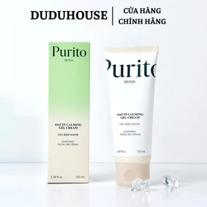 Gel Dưỡng Yến Mạch PURITO Oat In Calming Gel Cream Làm Dịu Da Dầu Mụn 100ml