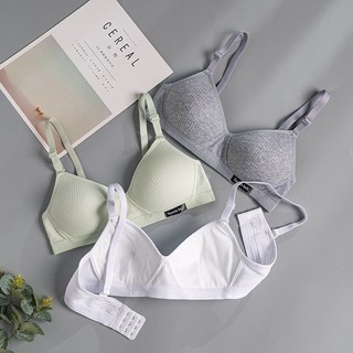 Combo 2 Áo Ngực Bralette Nữ Sinh Không Gọng Chất Cotton Mút Mỏng Mềm Mát Phom Gọm Ngực Đẹp A-554