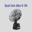 Quạt tích điện để bàn, quạt để bàn mini công suất lớn, hoạt động liên tục 6-8h chạy êm không tiếng ồn