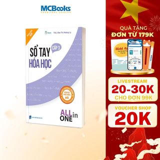 Sách - Sổ tay Hóa học cấp 3- All in one (cập nhật chương trình SGK mới)