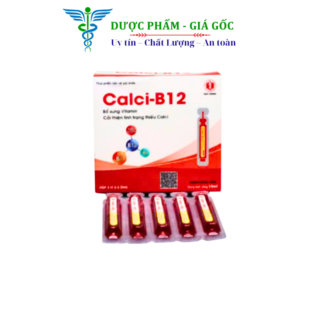 Siro canxi ống Đại Uy Canxi B12 (Hộp 20 ống) | Shopee Việt Nam