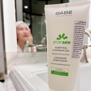 [PHIÊN BẢN MỚI] Gel Rửa Mặt Babe Dịu Nhẹ Stop AKN Purifying Cleansing Gel (200ml)