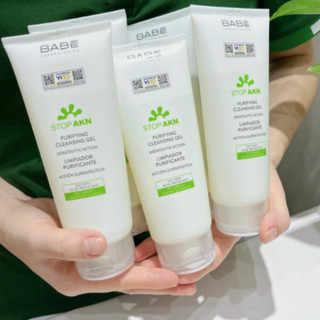 [PHIÊN BẢN MỚI] Gel Rửa Mặt Babe Dịu Nhẹ Stop AKN Purifying Cleansing Gel (200ml)