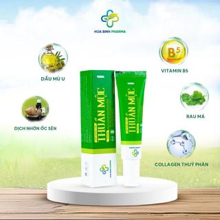 Thuần Mộc - Kem Dược Liệu Thuần Mộc Xanh Hỗ Trợ Mờ Thâm Sẹo