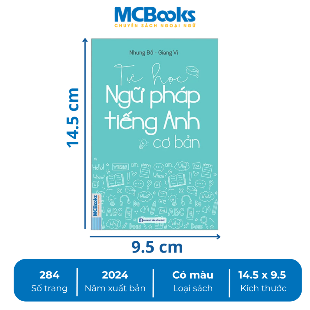 Ảnh Combo Sách - Tự Học Ngữ Pháp tiếng Anh cơ bản + 2000 Từ Vựng - MCBooks - Khổ nhỏ cầm tay 3