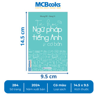 Combo Sách - Tự Học Ngữ Pháp tiếng Anh cơ bản + 2000 Từ Vựng (Khổ nhỏ cầm tay) - MCBooks Chính Hãng