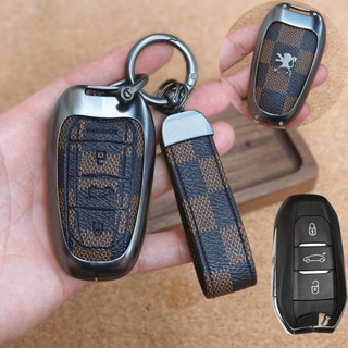 ốp chìa khóa xe peugeot 2008,peugeot 3008,peugeot 408,peugeot 5008,ốp chìa khóa kim loại peugeot nhiều màu (ZPE)