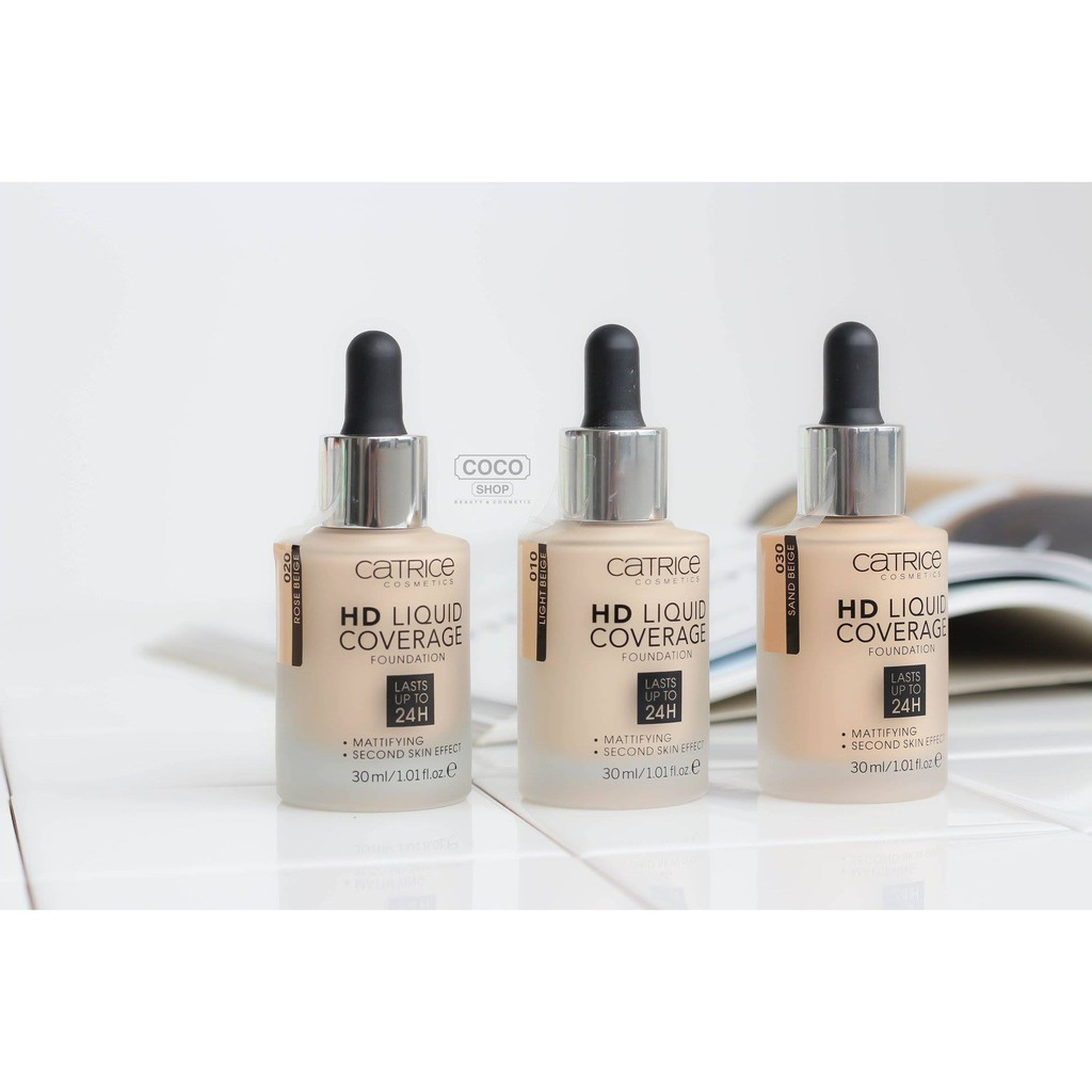 Kem Nền Catrice HD Liquid Coverage Foundation 30ml Cocolux