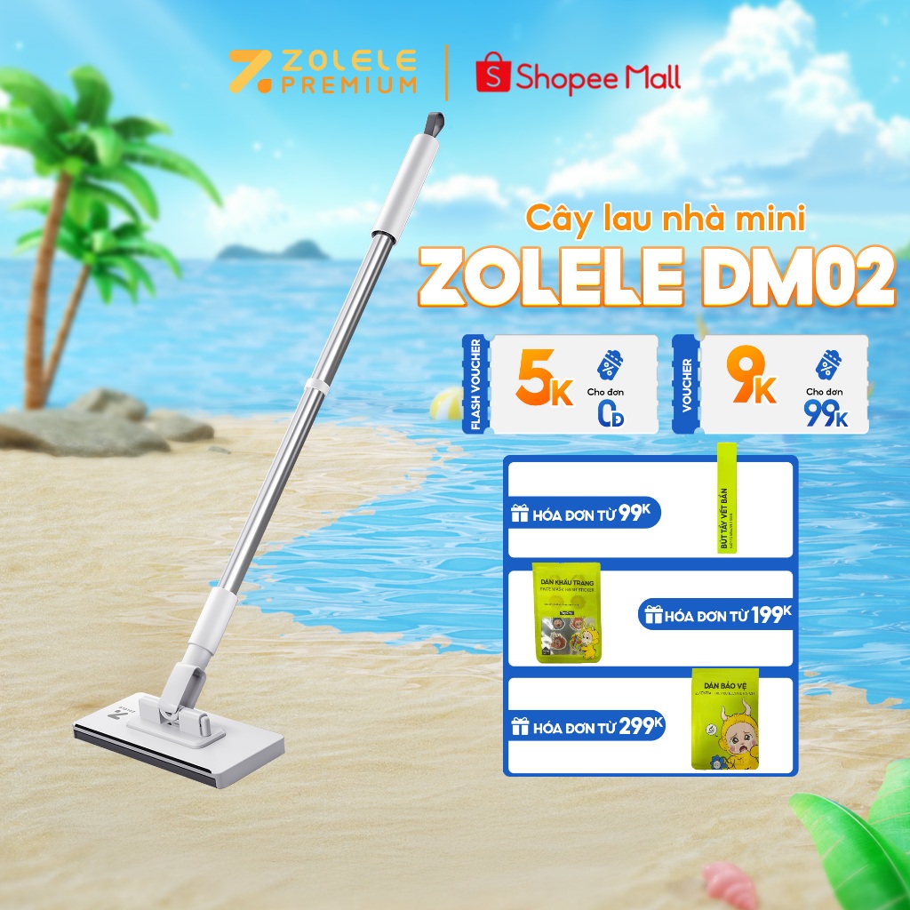 Ảnh Cây lau kẹp khăn đa năng dùng 1 lần DM02 Zolele dùng lau bụi mịn các bề mặt - Chính hãng 1
