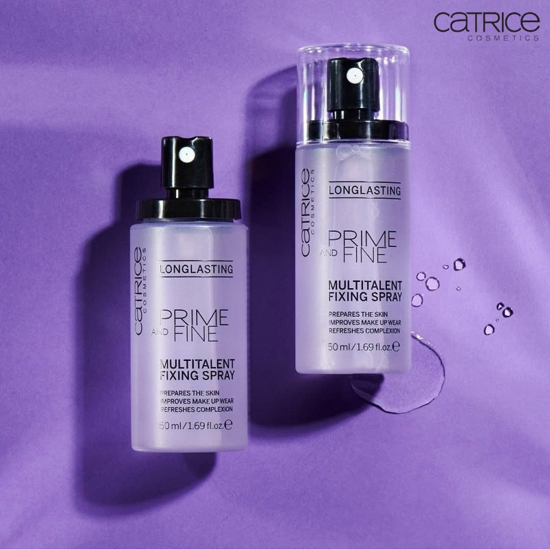 Xịt giữ nền Catrice 3in1 – khóa nền, cấp ẩm nhẹ, làm mượt da, kiềm dầu nhẹ, dùng trước – sau makeup đều được