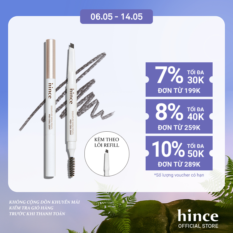 Ảnh Chì kẻ mày hince Signature Brow Pencil( Có kèm theo lõi thay thế) 0.2G 1