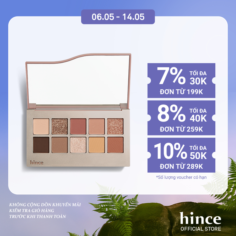 Ảnh Bảng Phấn Mắt 10 Màu Có Nhũ hince New Depth Eyeshadow Palette 9.1g 1