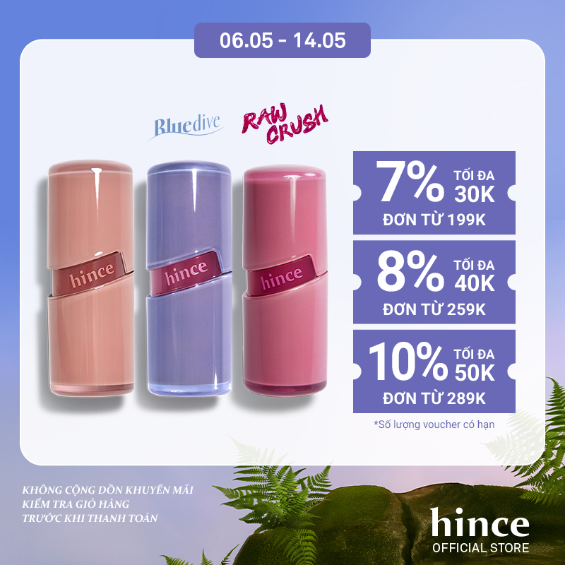 Ảnh Son Gel Tint hince Raw Glow Gel Tint (10 màu) 4ml 1