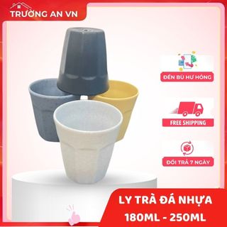 Ly trà đá 167 nhựa Melamine kích thước Ø7 x 7.5cm 180ml, có 4 màu - Trường An VN