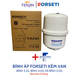 Bình Áp Cho Máy Lọc Nước RO Thương Hiệu Forseti 3.2 (8L), 4.0 (10L) và 5.0 (12L) Kèm Van Bảo Hành 12 Tháng