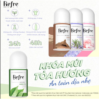 Lăn Khử Mùi Refre Hương Nước Hoa Whitening Perfume Deodorant (40ml)