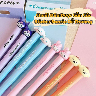 Đũa Tập Ăn Kuromi Cún Vàng Melody Hello Kitty Hình 3D Dễ Thương, Đũa Nhựa Cao Cấp Chịu Được Nhiệt Độ Cao Dành Cho Bé
