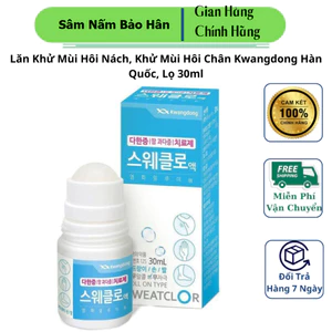 Lăn Khử Mùi Hôi Nách, Khử Mùi Hôi Chân Kwangdong Hàn Quốc, Lọ 30ml
