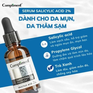 Serum Compliment Giảm Dầu Mụn, Kiềm Dầu và Làm Đều Màu Da (27ml/chai)