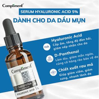 Serum Compliment Giảm Dầu Mụn, Kiềm Dầu và Làm Đều Màu Da (27ml/chai)