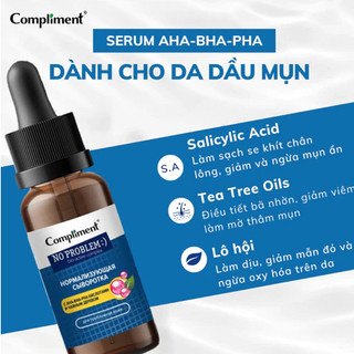 Serum Compliment Giảm Dầu Mụn, Kiềm Dầu và Làm Đều Màu Da (27ml/chai)