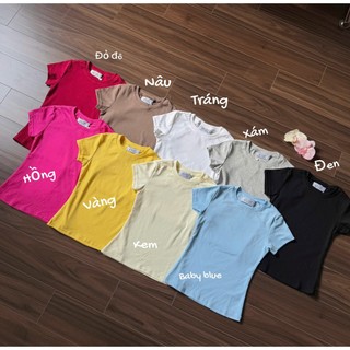 NAVIE - Áo thun ôm body cotton co giãn thời trang nữ