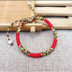 Vòng Tay Chỉ Ngũ Sắc Tây Tạng Bình An - May Mắn